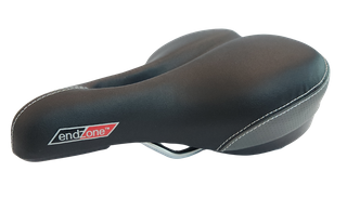 240 x 170mm Ladies Saddle, Comfort - Vinyl Top, Dual Density, Elastomer Bumper, Cut-out, Velo Endzone VL6038
