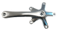 130mm BCD & 175mm Length - Right Crank Arm - Polished Silver Alloy