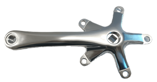 130mm BCD & 175mm Length - Right Crank Arm - Polished Silver Alloy