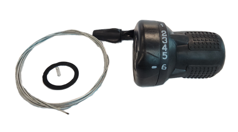 Right Grip Shifter, 6 Speed - Index, Falcon