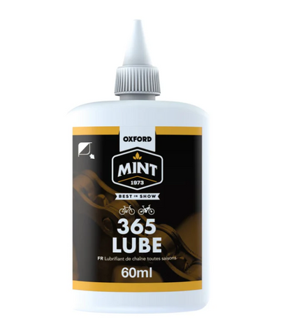 Oxford Mint 365 Lube 60ml, Biodegradeable lubricant, specially formulated lubricant to perform in dusty or wet conditions 24/7