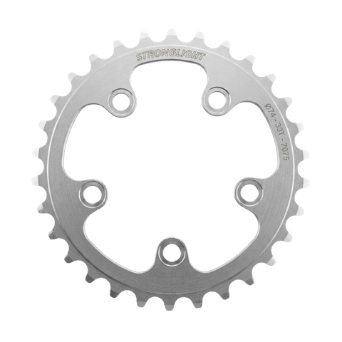 74mm BCD, 5H Road Chainring, 30T - Inner, 9/10 Speed, 5083 Silver, Standard Type S, Stronglight