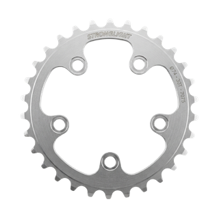 74mm BCD, 5H Road Chainring, 30T - Inner, 9/10 Speed, 5083 Silver, Standard Type S, Stronglight
