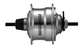 "NEW" - Hub, Sturmey Archer, 5 speed, alloy, Mod.RX-RF5, 36H, L: 135 x 185mm, silver, w/TSC50 twist shifter, w/18T cog