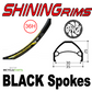 WHEEL - 26" Shining DB-35 36H P/j Black Rim, 8/11 SPEED 12mm T/A (142mm OLD) 6 Bolt Disc Sealed Novatec (B2 - B427 Hub Body) Black Hub, BLACK Spokes