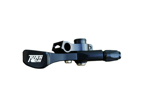 "NEW" - REMOTE FOR DROPPER SEAT POST - Mod.Bunker 1-BY remote, alloy, black, w/TURNON logo.
