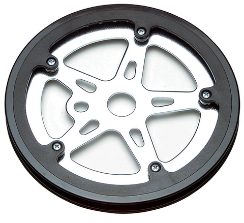"NEW" - CHAIN RING  1/2 x 1/8 x 40T, for OPC, with Black Double Guard,  SILVER