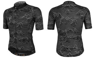 BLACK PRO JERSEY  -  Funkier Rossini, Race Fit, Full Zip, Mens --- LARGE