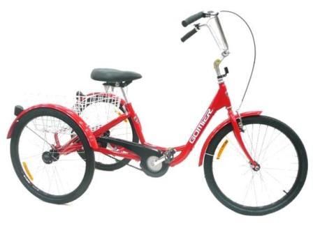 TRIKE  24" Coaster (Footbrake), 2500 Series (Designed in Australia)  Bright RED