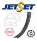 RIM 27.5/650B x 30mm - JETSET AE-30 - 36H - (584 x 30) - Presta Valve - Disc Brake - D/W - Tubeless Ready - BLACK - (684g) Quality Jetset rim made in Taiwan (ERD 558)