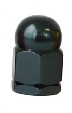 ALLOY AXLE NUT - 3/8" x 26, Height 25mm, Black