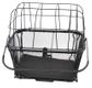 BASKET - Large REAR - Pet Carrier, Q/R Base, Includes Dome wire "clip in" Lid, Padded Base & Anchor Strap, 40cm x 30cm x 35cm weight capacity: 5kg