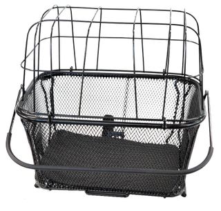 BASKET - Large REAR - Pet Carrier, Q/R Base, Includes Dome wire "clip in" Lid, Padded Base & Anchor Strap, 40cm x 30cm x 35cm weight capacity: 5kg