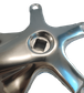 130mm BCD & 170mm Length - Right Crank Arm - Polished Silver Alloy