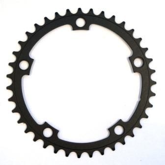 130mm BCD, 5H Road Chainring, 39T - 10 Speed, Alloy, Black