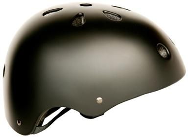 BMX HELMET  -  MATT BLACK, Australian Standards Approved - Size 59 to 61cm, L