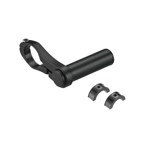 A NEW ITEM - Computer & Light Bar, 70mm wide, black set 22.2mm tube, 31.8mm clamp + 25.4 & 26mm shim, alloy, black
