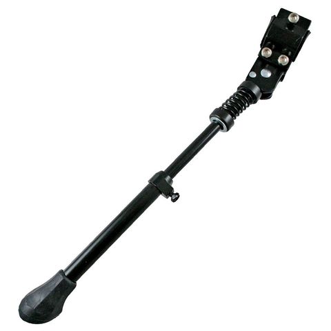 KICKSTAND  20-700 Adjustable, Chain Stay Mount, Alloy BLACK, for square profile suspension frames, EVO brand Tag