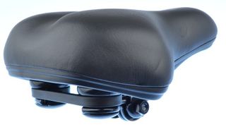 Tandem's saddles, unisex, 250 x W180mm, comfort saddle by Cionelli, BLACK