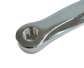 165mm - Left Diamond Taper Crank Arm - 32mm Offset, Polished Chrome Plated Steel