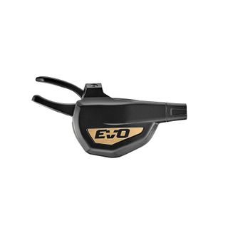 TRP Shift lever SL-M9050-12R EVO, 12 speed, right, w/2400mm shift cable, Black/Gold, w/ matchmaker style clamp