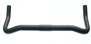 HANDLEBAR Bullhorn, 31.8mm, 44cm Wide, Alloy, BLACK (18.5mm id)