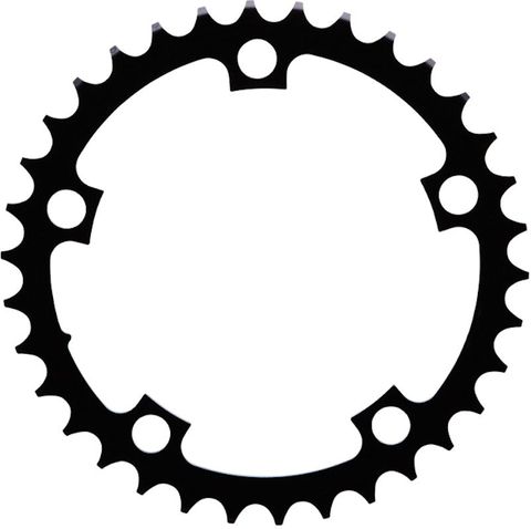 110mm BCD, 5H Road Chainring, 36T - 3/32", Alloy, Black