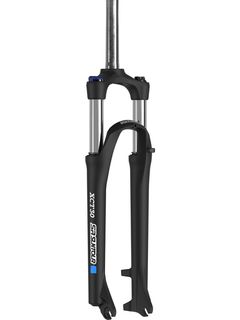 SUSPENSION FORK  27.5"  XCT28 DS.Travel 100mm, axle 9mm-Dropout, O.L.D. 9-100mm, SKTM stem 1-1/8",L:255mm max.rotor 180mm, w/post mount, black, 30mm stanchion, alloy lower.