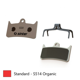 Hope Tech V4 Evo / Tech 3 V4 / Tech Stealth V4 Evo | RED S514 Organic Compound | Sinter Disc Brake Pads | Manufactured in Europe