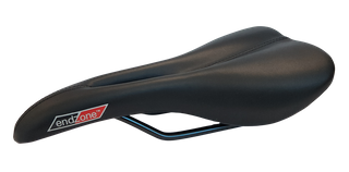 Saddle, comfort racing, w/ozone cut out, 272 x 136mm "plush comp", Quality Velo manufactured product