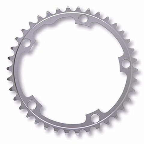 110mm BCD, 5H Road Chainring, 38T - 9/10 Speed, 5083 Silver, Stronglight