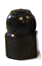 A/V Cap - Nut, Black, Sold Individually
