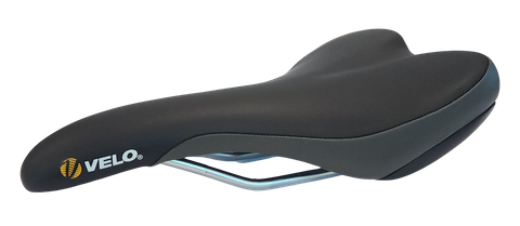 Saddle, Velo Plush, Mo, Extra comfort sport saddle, 342g, 271mm x 149mm, MTB or road, for fast riding