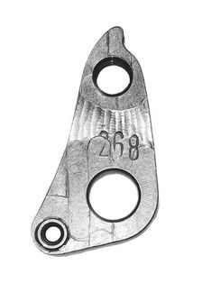 META CNC DERAILLEUR HANGER  - Model 268, Material 6061 T651 Aviation Aluminium, CNC Machined, Silver (PILO D738)