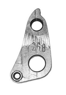 META CNC DERAILLEUR HANGER  - Model 268, Material 6061 T651 Aviation Aluminium, CNC Machined, Silver (PILO D738)