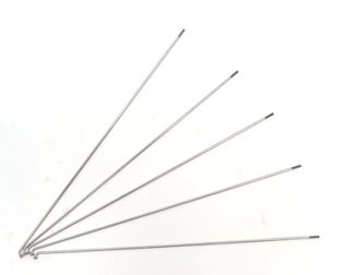 SPOKES - Stainless Steel & BRASS NIPPLES - 134mm - 14G - 1 GROSS (QTY 144)