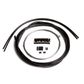 GEAR CABLE - PREMIUM UNIVERSAL, INNER & OUTER, 2 x 2300mm Marine grade long life S/S cables,  3000mm Core Lube housing & 2 x 300mm SP4 Black gear housing,  inc qty 14 ferrules