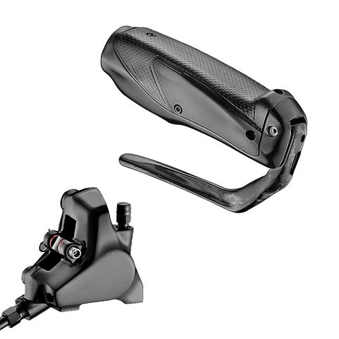 TRP TT Hydraulic Brake - LEVER & CALIPER SET - Caliper and Left Hand Lever for handlebar dia between 22 - 24mm: HD-T910 - (1900mm Hose)