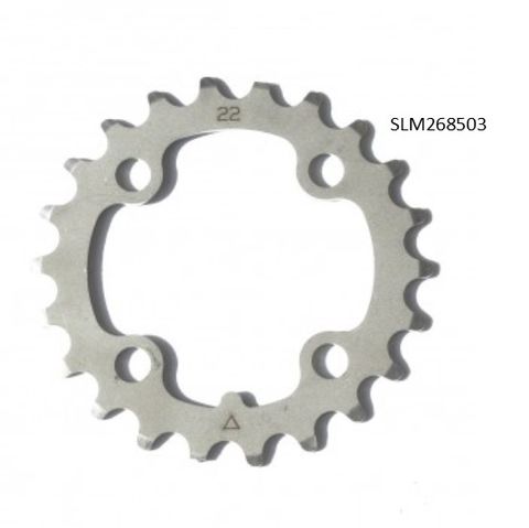 64mm BCD, 4H MTB Chainring, 24T - 9 Speed, Stainless Steel  Silver  INOX, Stronglight