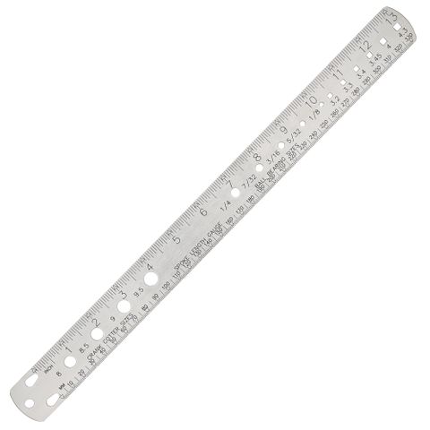 Tool - Spoke gauge/ruler Mod. for sizing spokes, ball bearings and crank cotters, /BIKE hand logo