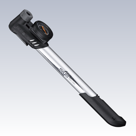 MINI PUMP  Alloy, w/new clever valve to fit AV/FV, 1.5" dial gauge, 120psi