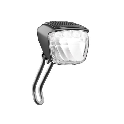 BUSCH & MULLER  Front LED E-Bike Light -  Briq-S Premium, 110LUX  (E-BIKE ONLY, NOT FOR DYNAMO, DC input 9-15V) inclues wires and clips, suitbale for fork mounting