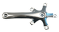 110mm BCD & 155mm Length - Right Crank Arm - Polished Silver Alloy