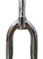 12" - O.D. 25.4mm, I.D. 21.1mm - Threaded Chrome Plated BMX Fork, 65mm Clearance