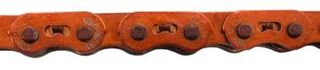 *** CLEARANCE ***  CHAIN - 1/2 x 1/8 x 112L, Teflon Coated, Heavy Duty, ORANGE