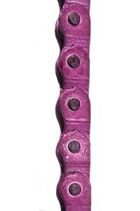 *** CLEARANCE ***  CHAIN - Half Link, 1/2 x 1/8 x 112L, Teflon Coated, PURPLE