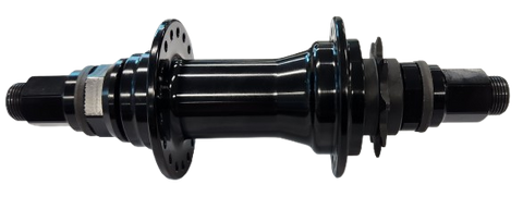 `A NEW ITEM - Hub 9T Driver Nutted Black 36H (4 sealed bearings OLD 110mm) 14mm axle