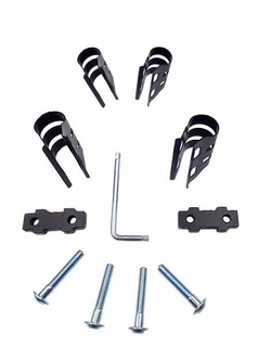 Guppy footpeg attachment spare brackets (2 x 20mm & 2 x 24mm)