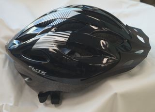 HELMET  -  FLITE Recreational Range, Glued-on, Black, Medium 56-58cm,  AS/NZS Standard