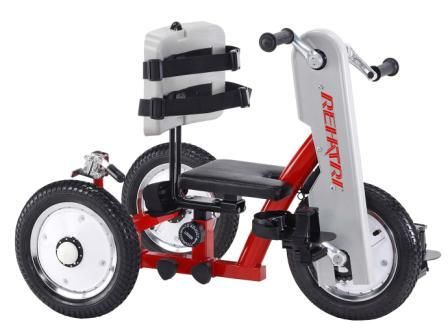 Rehatri Trike 12"Front and rear wheel size, Single Speed  RED